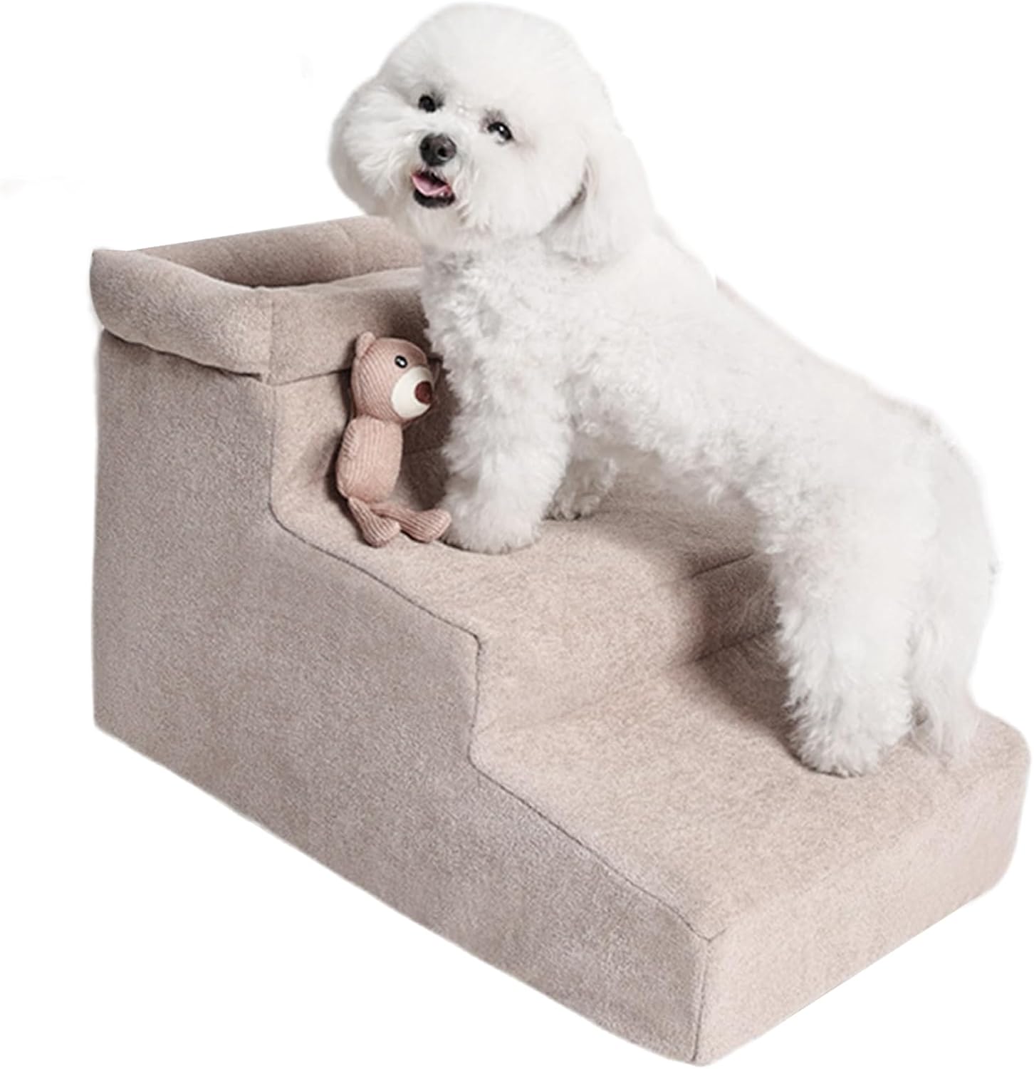 Anti Slip Dog Stairs Ladder, Pet Puppy Climbing Steps, Medium Size Pet Ramp with Sturdy Non Slip, Compact Access with Compact Design, Heat Resistant Metal Grid, Dog Steps