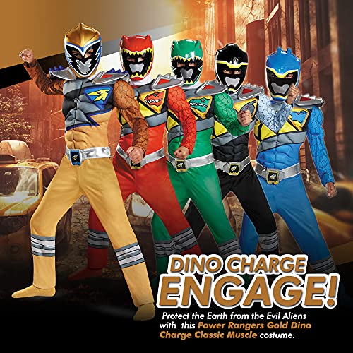 Disfraz Power Rangers Gold para Niños 7-8 miniatura 5