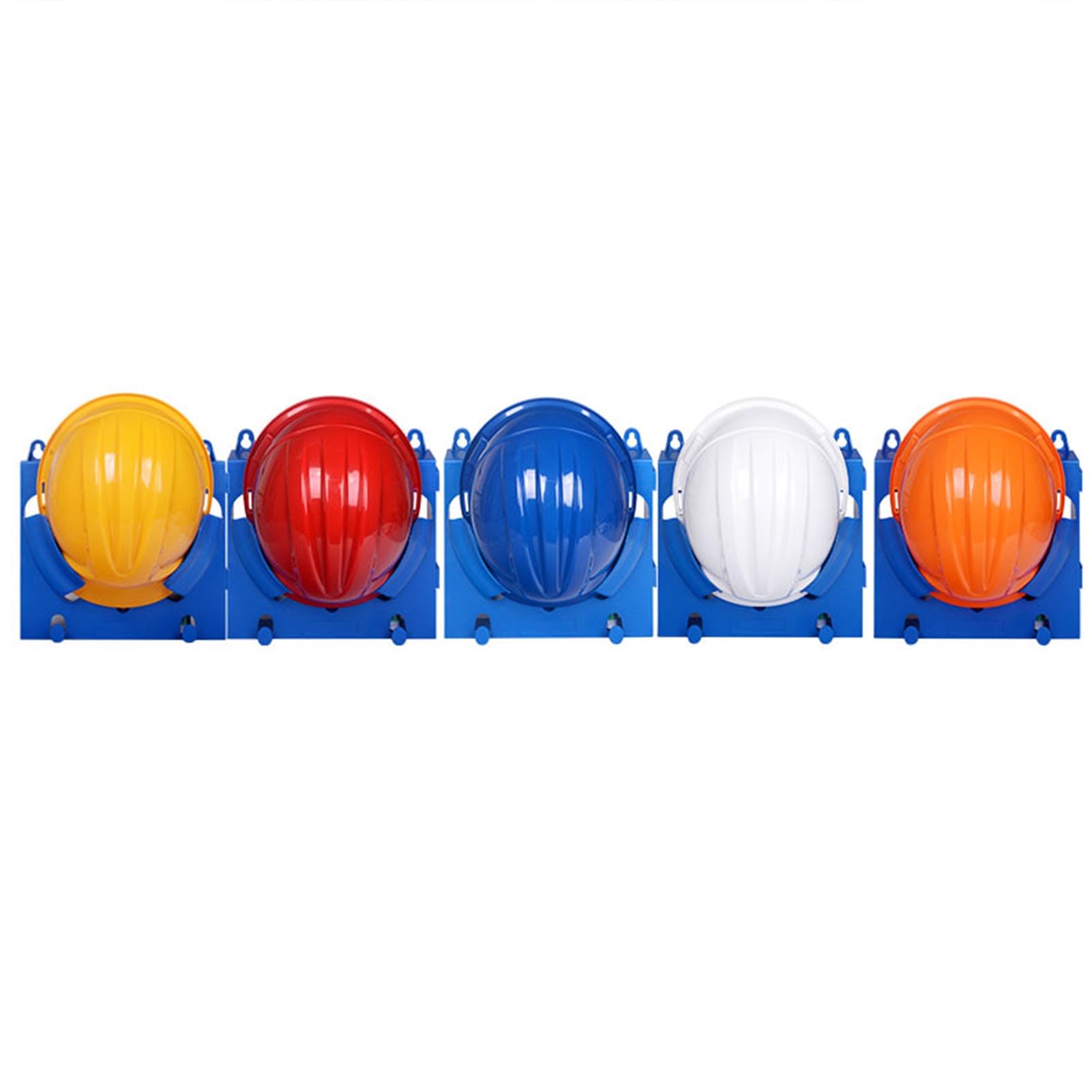 Helmet display cabinet Hard Hat Holder Safety Helmet Placement Hanging Rack, Wall Mounted Hard Hat Hanger for workshop/Mining/Oil/Gas/Utilities, Construction Worker Hardhat Fixed Stand, Mult
