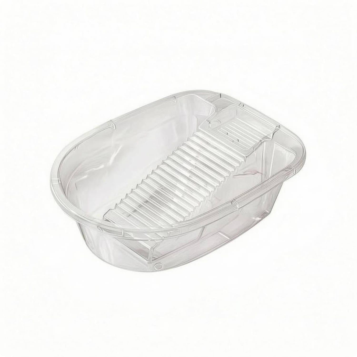 Ribbed Surface Washboard Basin Open-Top Hand Washing Basin, White, M-image-9