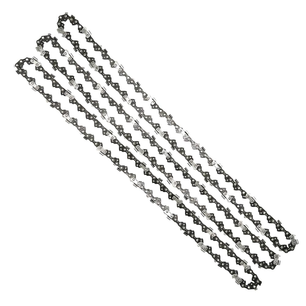 Barra guía de repuesto con cadena compatible con motosierras de 16 pulgadas, paso de 3/8 pulgadas, calibre de 0,050 pulgadas, 57 eslabones