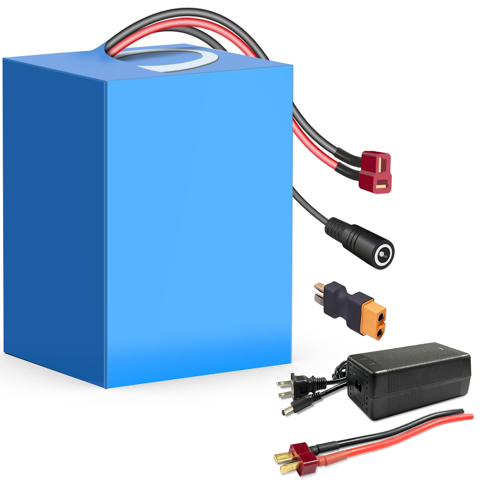 SOLLVIE 48V リチウムイオンバッテリー 充電式BMS、10AH、15AH、20AH、各種電源デバイス(100-1200W)&ソーラーストレージ(48V30AH)に対応