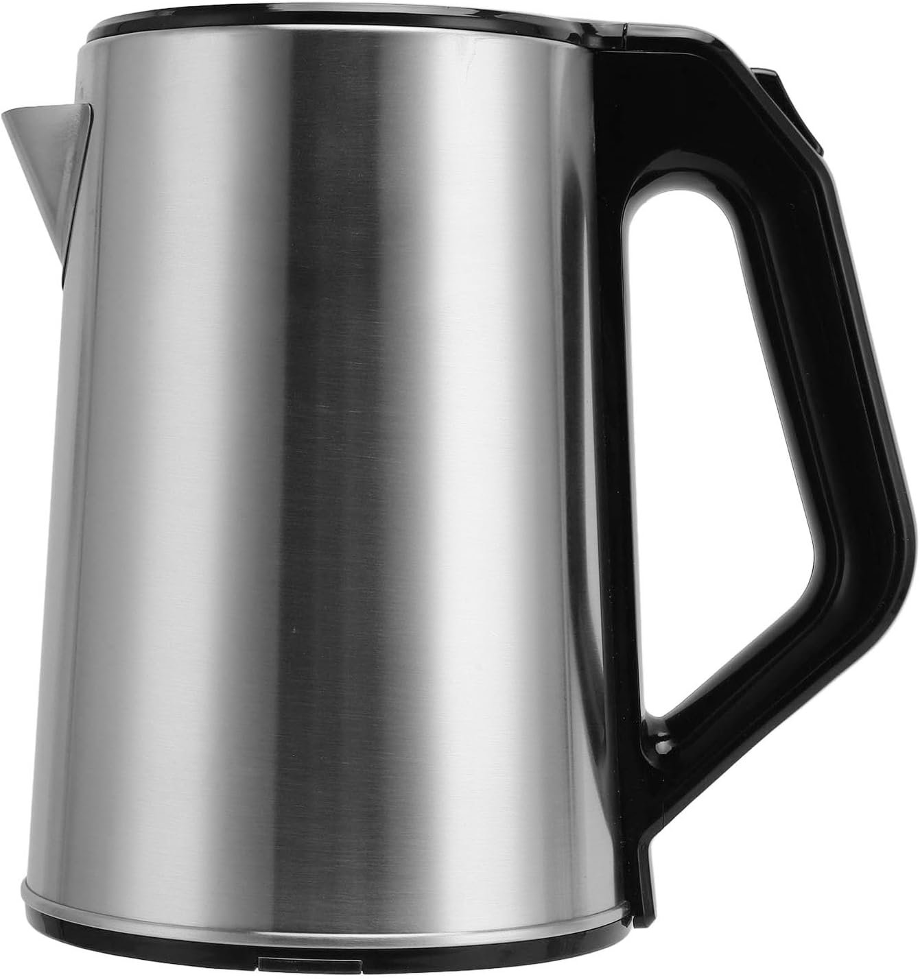 2L Electric Kettle, 1000W Stainless Steel Hot Water Boiler with Double Wall and Automatic Power Off, for Home Office Use (Stainless Steel Color)