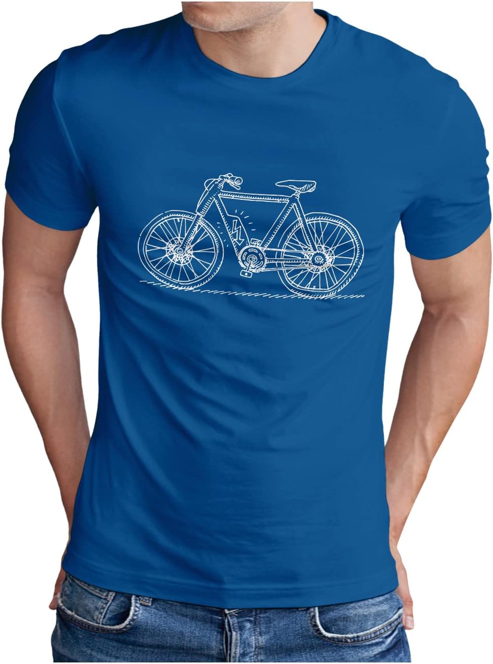 Bike24 Fiets T Shirt Heren Mtb Kleding Heren OM3® Retro Fiets T