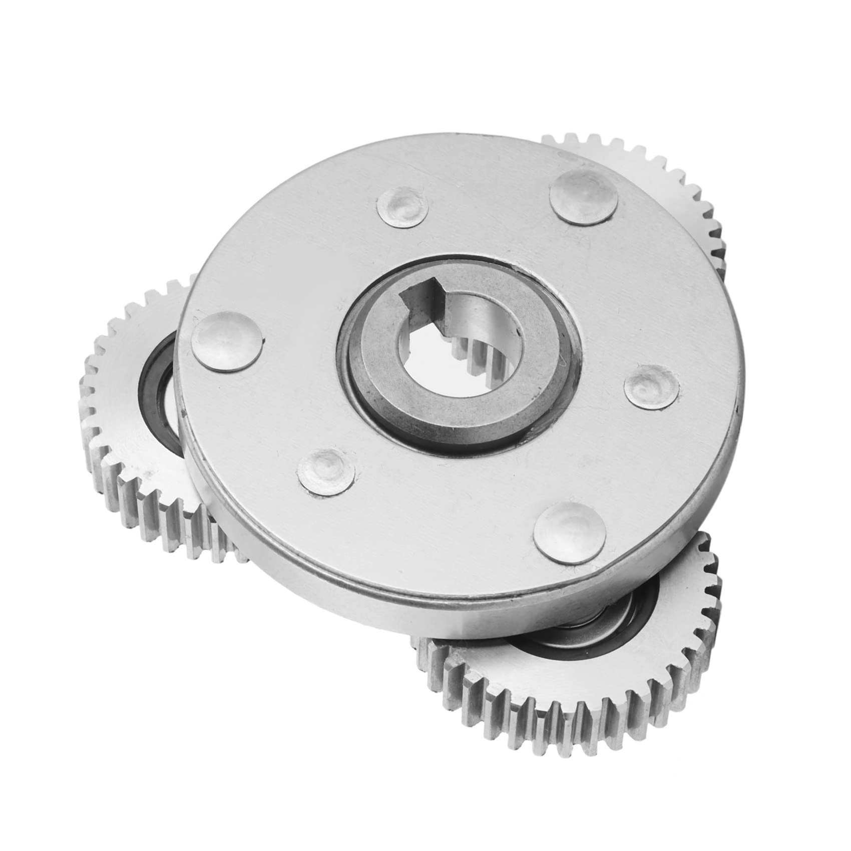 Eleqldwen 36T 38mm Planetary Gear with Clutch for Motor Electric Bike E-Bike Steel Gear Ebike Parts, Silver - Image 3