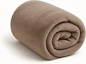 Cobertor Manta de Casal para Sofa Cama Feita de Microfibra 100% Poliéster, Toque Macio, 1,80 x 2,00 m, Ideal para Todas as Estações do ano Lisinha e Quentinha (Marrom)