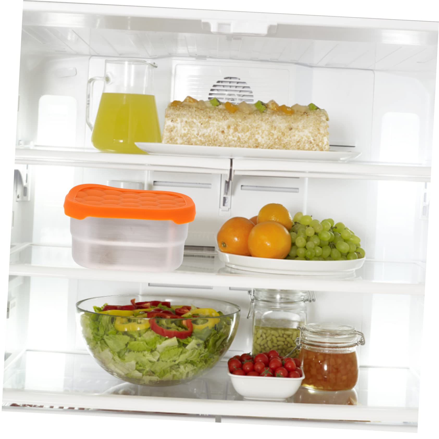 Amosfun 2 Ensembles Bac À Légumes En Acier Inoxydable Conteneur Scellé Sceller Les Contenants Alimentaires Boite Rangement Boite De Rangement Boîtes Alimentaires Hermétiques 2 Pièces * 2