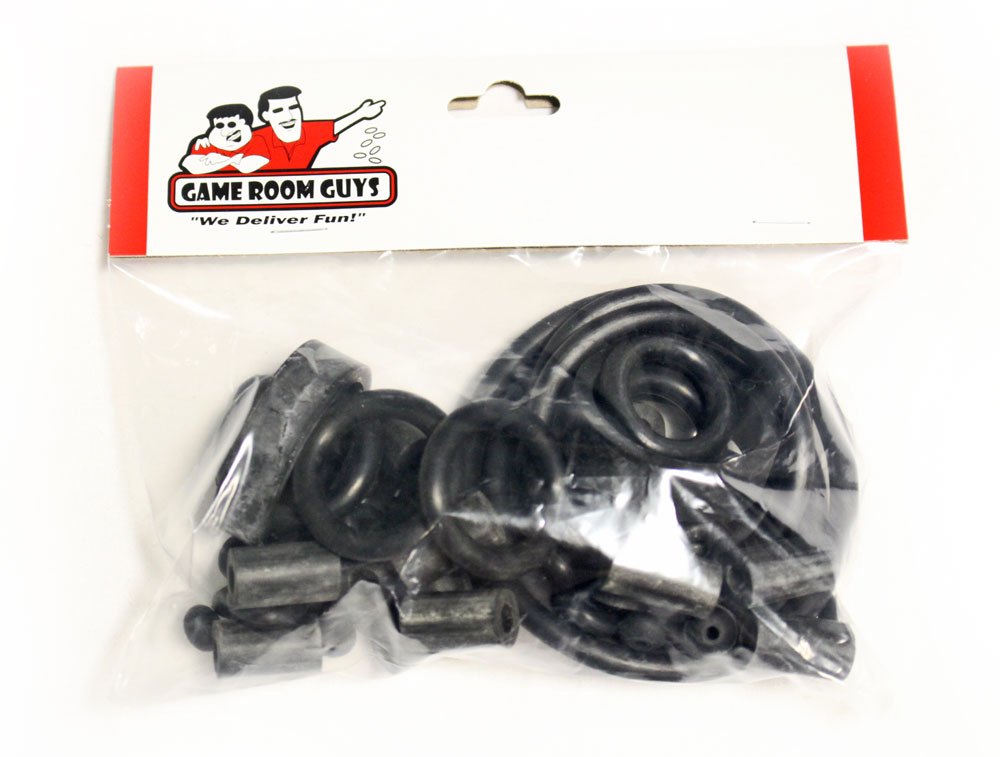 Game Room Guys Bally World Cup Soccer Pinball Black Rubber Ring Kit
