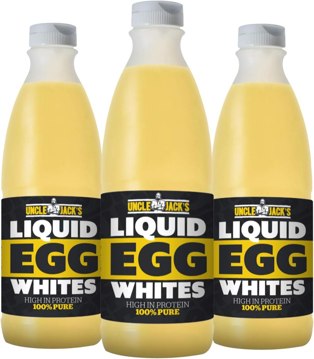 Uncle Jack's Free Range Liquid Egg Whites 970ml (Pack of 3)