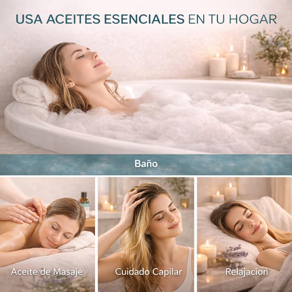 Aceite Esencial de Lavanda 100ml Aceite de Lavanda Matural Favorece el Sueño Orgánico Sin diluir Relajación Masaje Corporal Cuidado de la Piel Difusor Baño