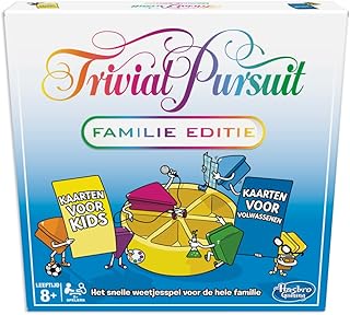 Trivial Pursuit édition familiale, Jeu de Plateau Soirée de Jeux en Famille, Jeu-questionnaire, dès 8 Ans (Version flamande)