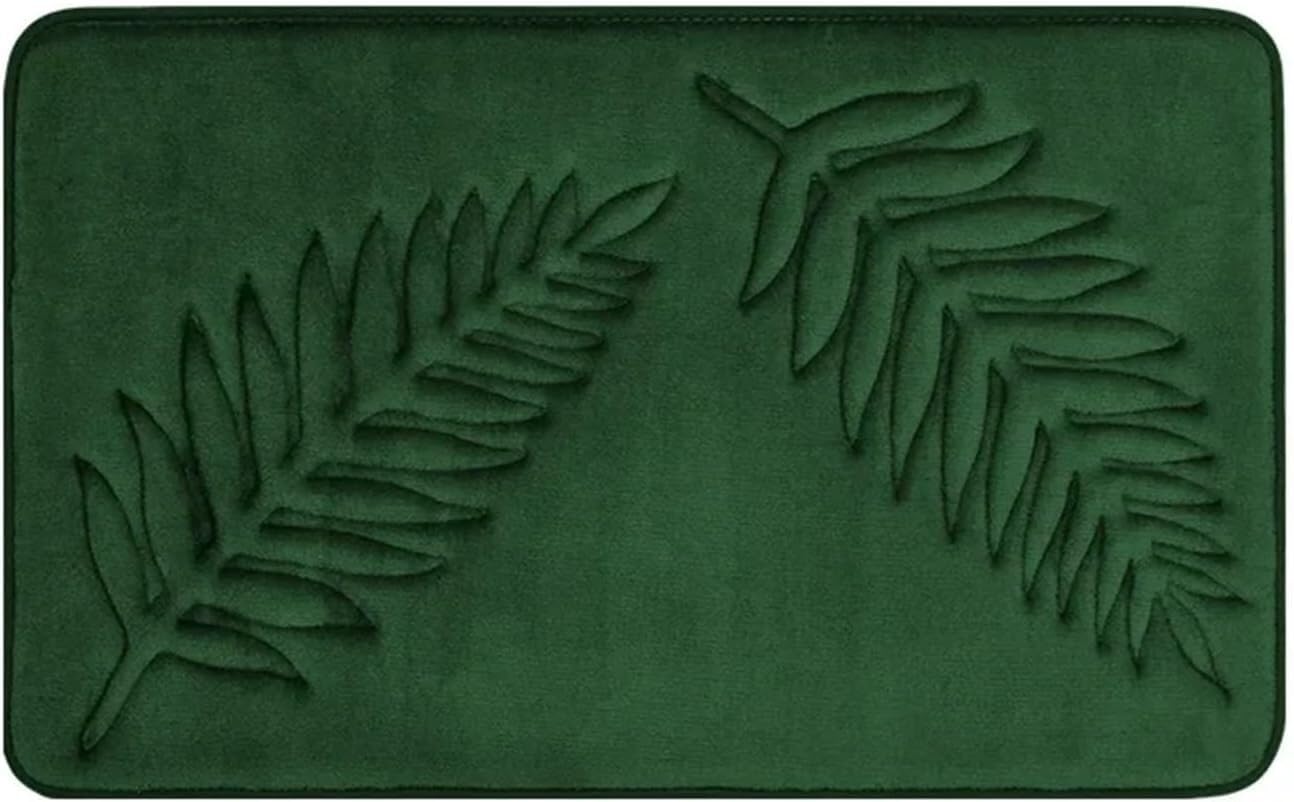 KeuLen Matten for Badezimmer, 1 Stück, saugfähig, rutschfest, Memory-Schaum, for Wohnzimmer, Schlafzimmer, Küche, Heimteppich, Baumwolle, Badezimmer, Bodenteppiche for den Heimgebrauch(Blue,60x90cm)