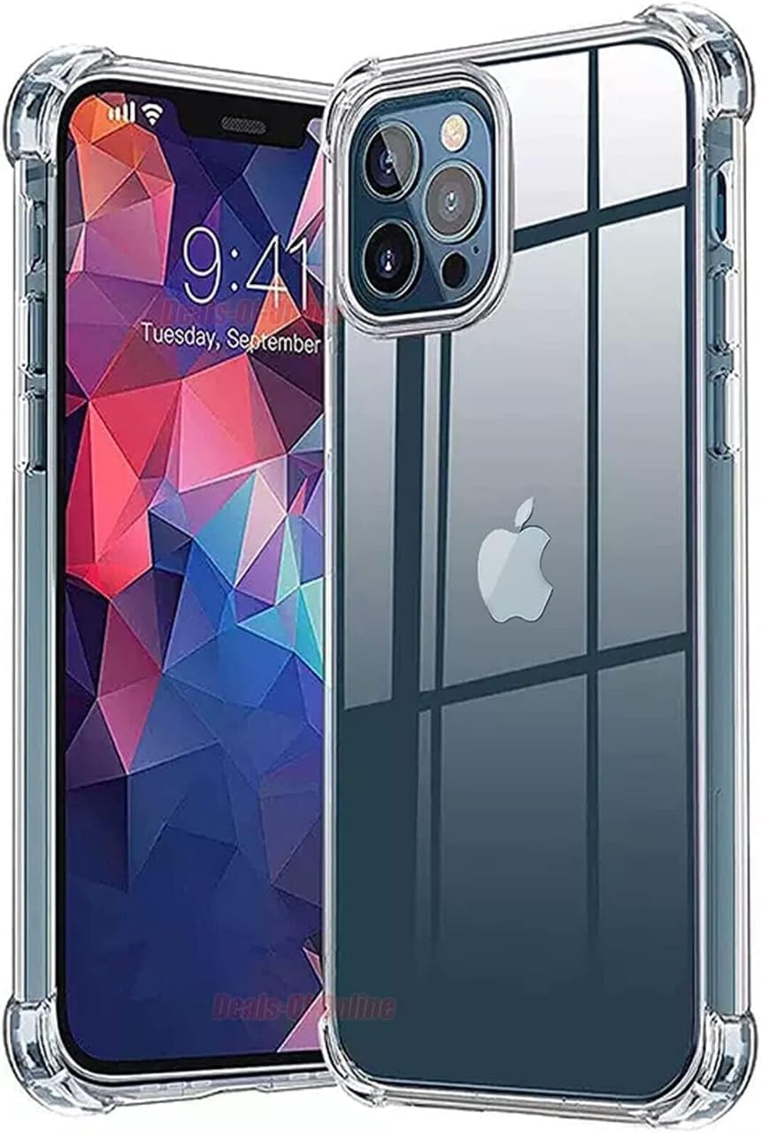 Phone Caffe,2024 New iPhone 14 Plus Tpu Phone Case Cover Clear Soft Flexible Anti-Shock Slim Transparent Back Cover with Reinforced Bumper Corners,Wireles Charging Support(iPhone 14 Plus, Clear)