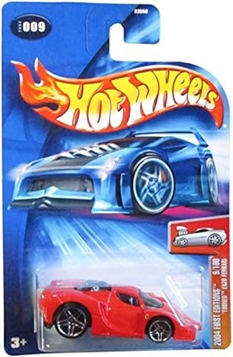 Hot Wheels 'Tooned Enzo Ferrari Primera Edición 2004 #009 #9 RED FE 9/100 1:64 Escala por Hot Wheels