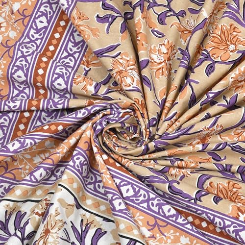 Image of Skin Friendly bedsheet Double Size Bed Cotton bedsheets for Double Size Bed, 1 Double Size bedsheet Cotton with Pillow Cover Set of 2 | 240 TC Soft Bed Sheet Double Size