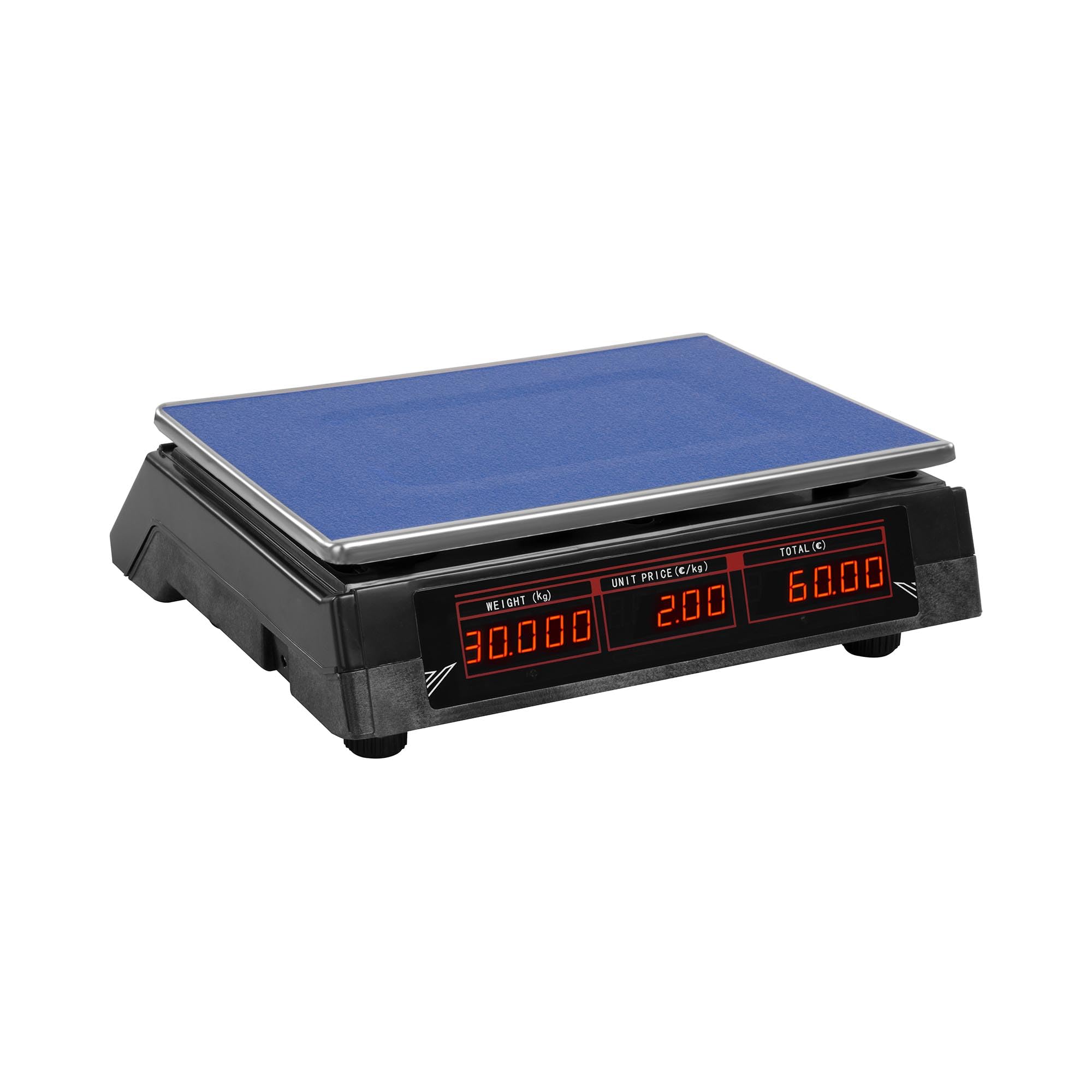 Steinberg Systems Balanza De Control Bascula Digital SBS-PW-302B (30 kg / 2 g, Pantalla LED, Batería integrada 40 h) Negra