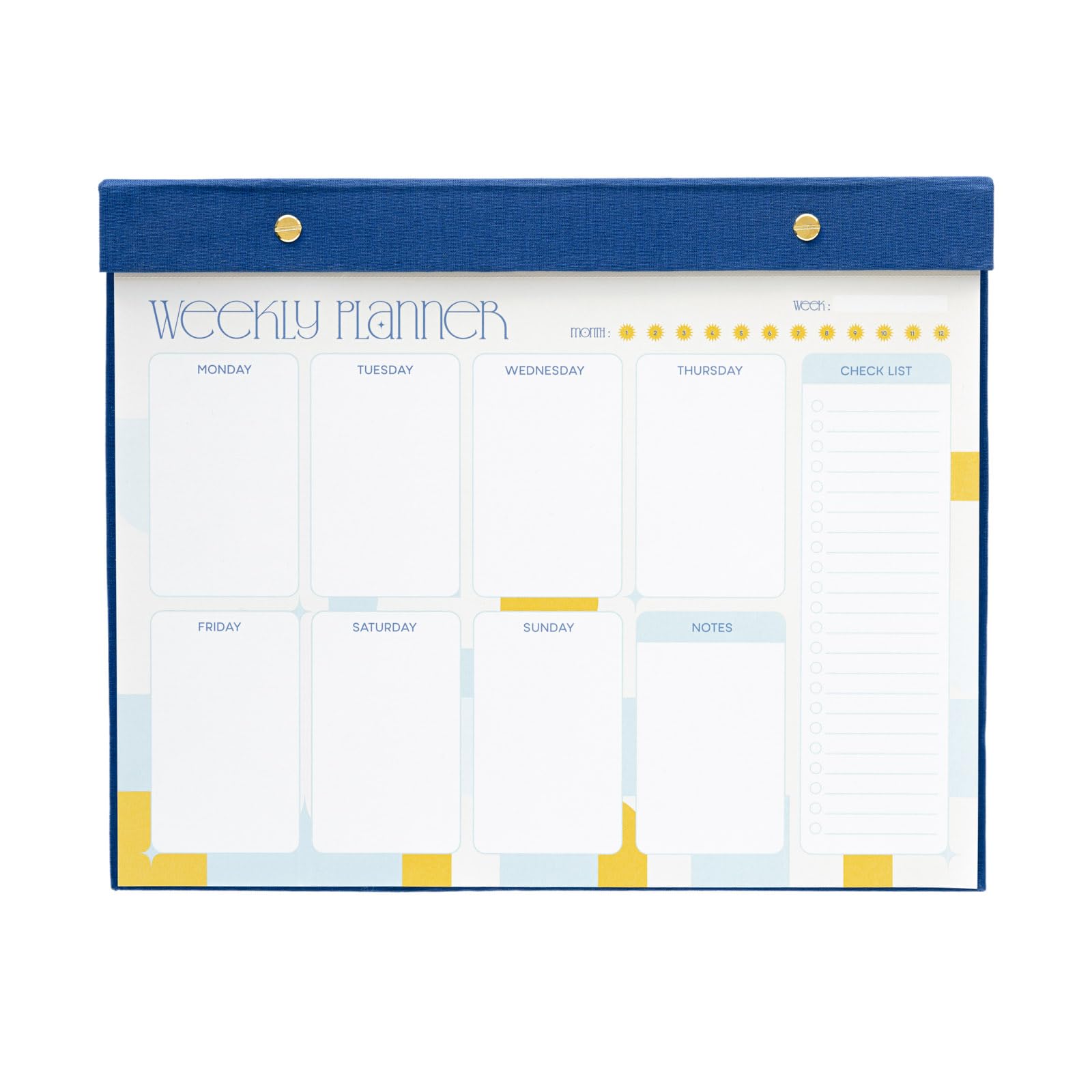 Kokonote Weekly Planner A4 - Akalia | 64 Tear Off Pages, Desk Organiser Planner Family, Weekly Desk Calendar, To Do List Book, Cute Stationery Gifts