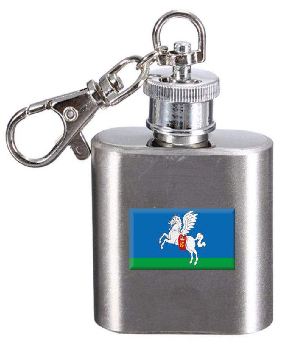 Flasque porte-clés drapeau de Slutsk gravé pour emporter votre liqueur partout