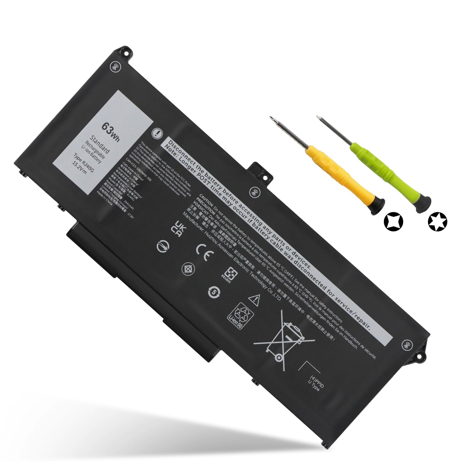 K KYUER RJ40G Laptop Battery for Dell Latitude 14 5420 Latitude 15