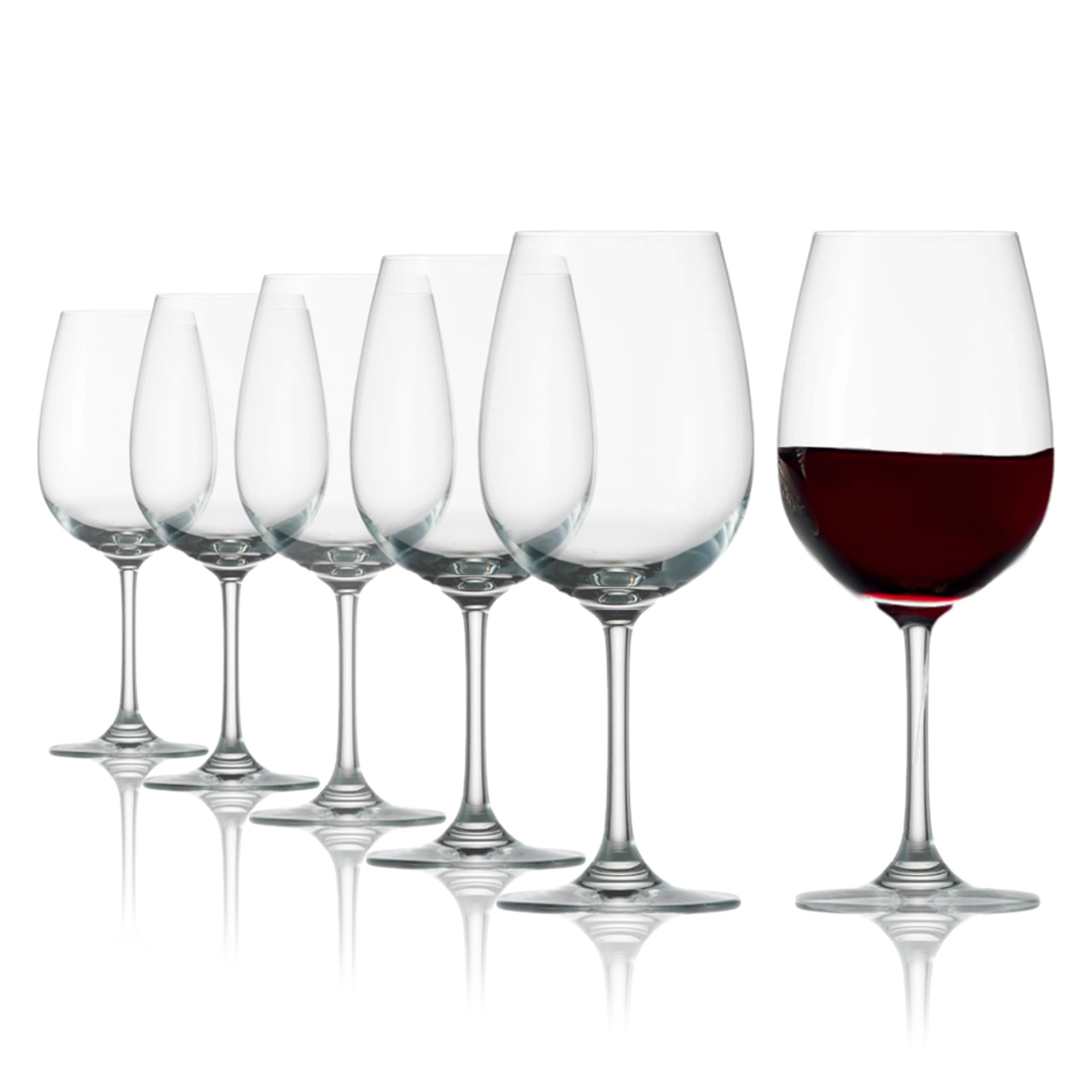 Stölzle Lausitz Rotweingläser Weinland 6er-Set – Hochwertige Weingläser ideal für Bordeaux –… (45cl)