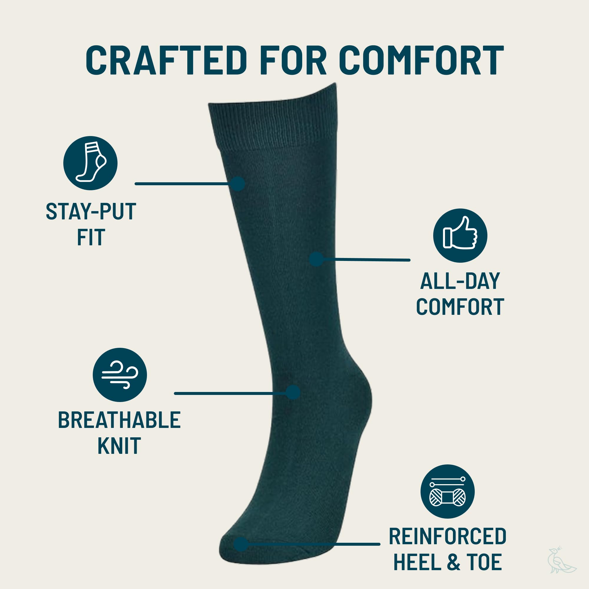 No Cold Feet - Calcetines divertidos y coloridos para hombre, para vestir casual, formal, padrinos de boda, paquete de 6