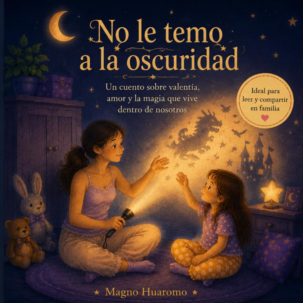 No le temo a la oscuridad: Cuento infantil ilustrado sobre el miedo a la oscuridad, la valentía, la calma y la imaginación para dormir tranquilos