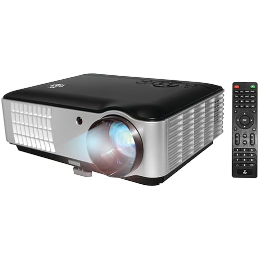 Pyle Full HD 1080p Video & Cinema Home Theater Projector-Built-in Stereo Speaker, LCD+LED Lamp, Keystone Adjust, Digital Multimedia, 2xHDMI,2xUSB & VGA Inputs for TV PC Game Business Computer & Laptop