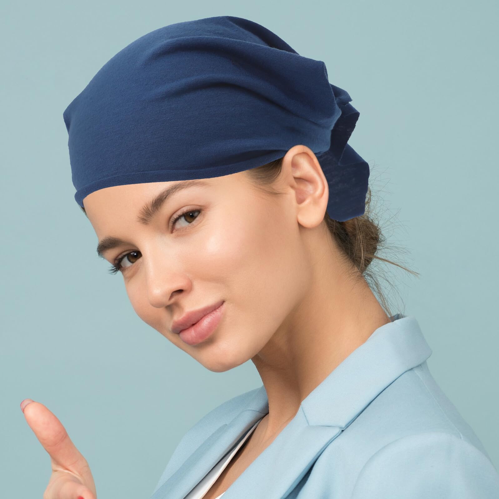 Bandanas Triangulaires Élastiques en Coton Polyester 6pcs pour Femmes Confortables et Élégants, pour Cheveux et Activités Quotidiennes
