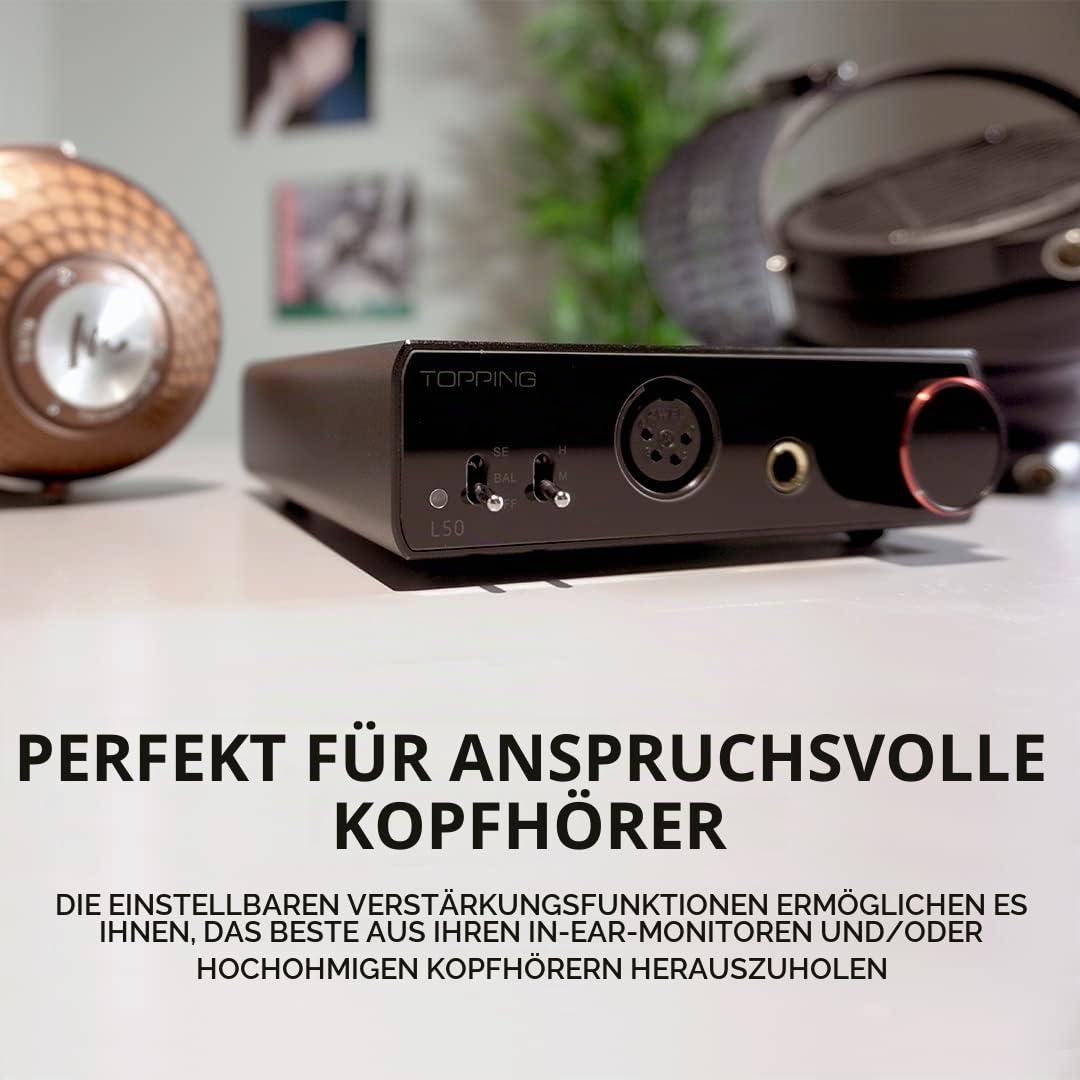 Topping L50 NFCA Hi-Res Kopfhörerverstärker (schwarz)