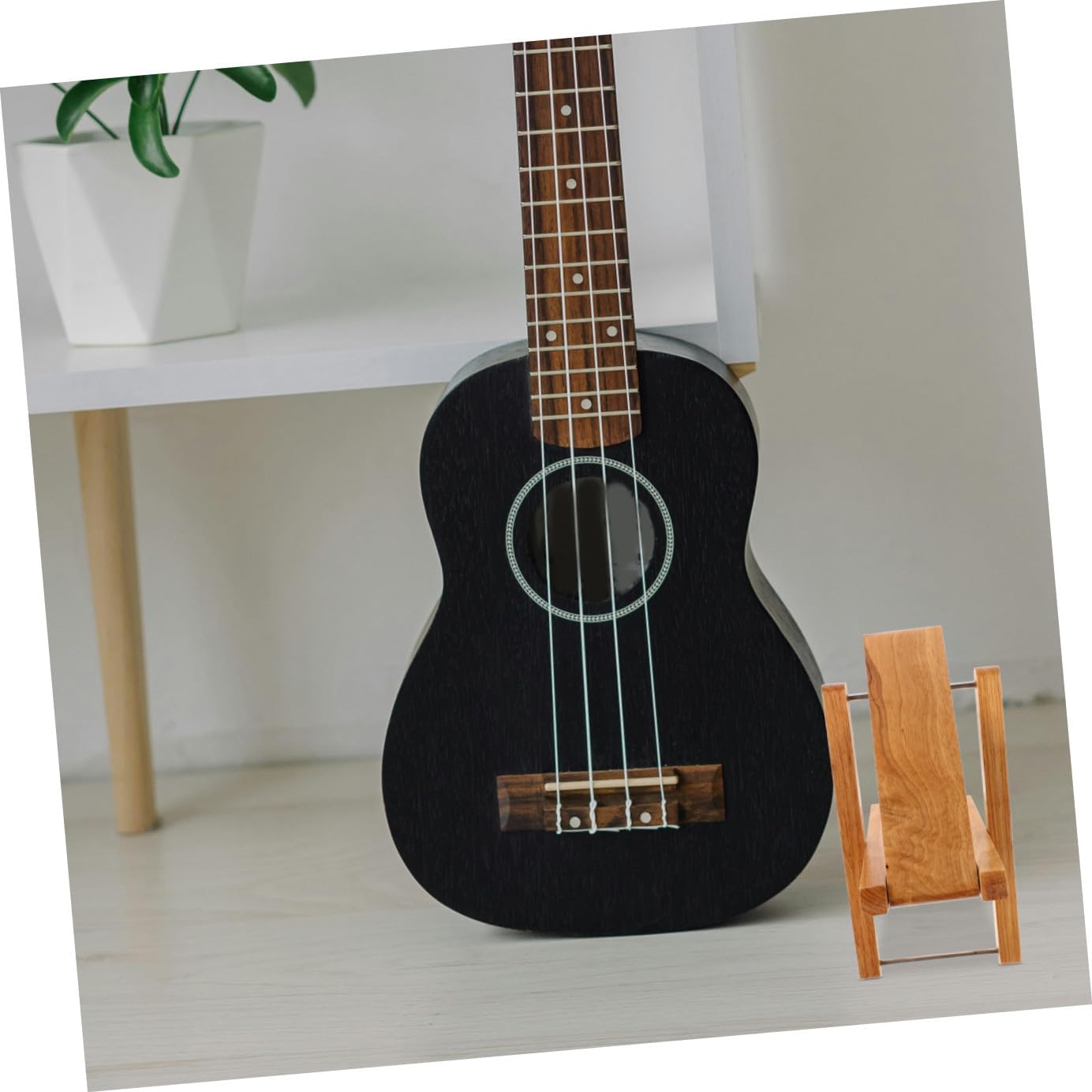 SHOWERORO Guitar Foot Stool for Boys and Girls Adults Music Stool Adjustable Height Foot Rest for Acoustic Guitar Players