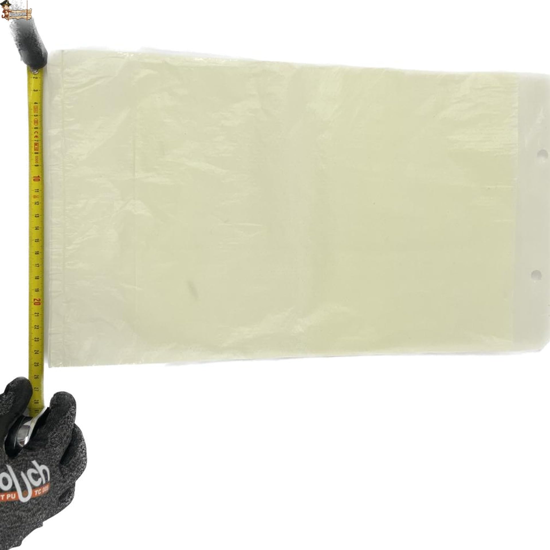 BricoLoco.com Pack 100 Bolsas de Papel para protección de Melocotones y Otros Frutos, racimos Uvas Abierta por un Lado. Parafinadas y MICROPERFORADAS para Proteger de Insectos o pájaros. (100)