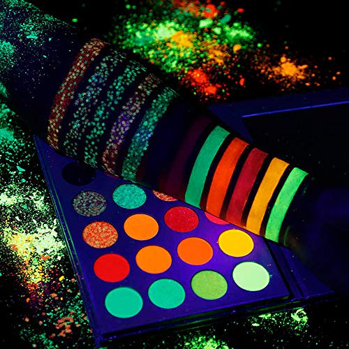 GlitzyGurl Neon Glitter Eye Shadow Palette - Image 4