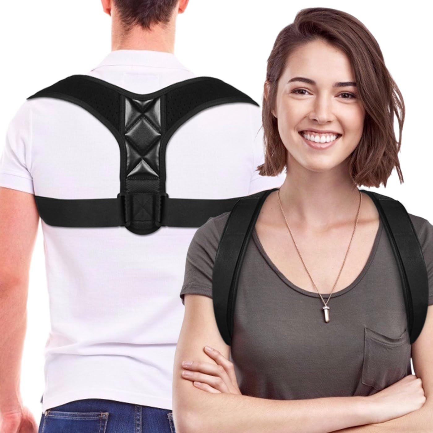 Riatanxi Posture Corrector Back Support Adjustable Brace Straightener