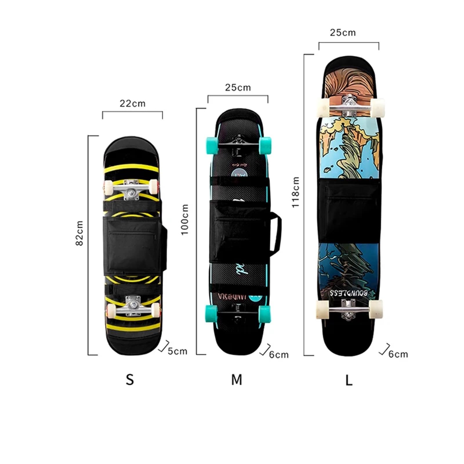 Housse de transport durable et pratique pour skateboard, planche à roulettes, sac de transport pour planche à roulettes