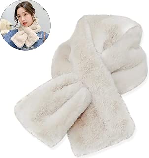 スヌード レディースマフラー ストール ファー光沢感 フェイクファーマフラー ふわもこファースヌード レディースネックウォーマー 首巻き ベージュ色「sakura-1-jp 」