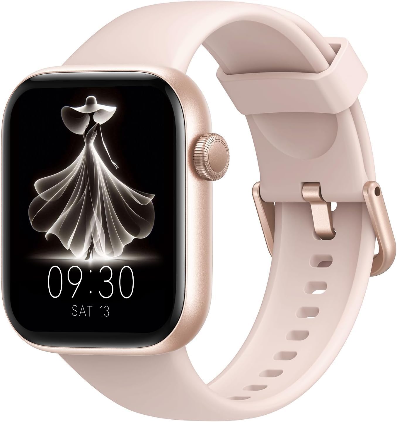 Reloj Inteligente Mujer Hombre, 1.85" Smartwatch con Llamadas Bluetooth, 140+ Modos Deportivos Smart Watch con SpO2/Pulsómetro/Monitor de Sueño/Podómetro, Impermeable IP68 Smart Watch Para Android iOS