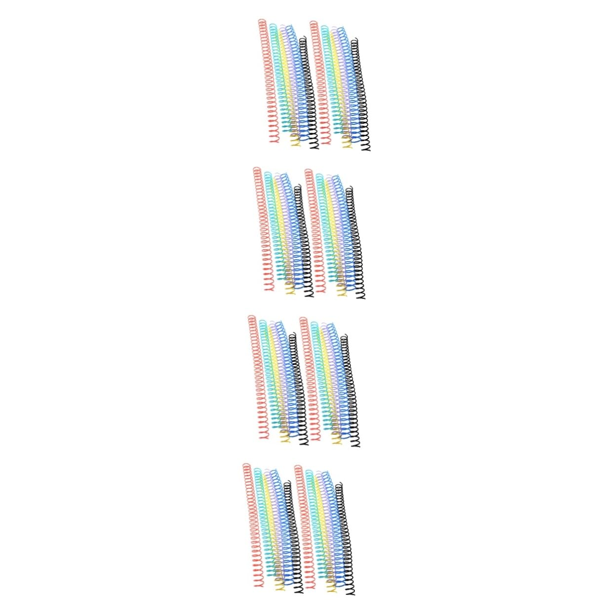 OSALADI 4 Set Libro Della Bobina Spirale Legante Spirali Per Rilegatura Di Quaderni Sciolto Anelli Raccoglitori A Fogli Mobili Anelli Per Blocco Note A Fogli Mobili Plastica 12 Pezzi * 4