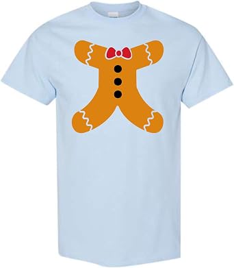 Christmas Gingerbread Man Body Holiday Unisex T-Shirt
