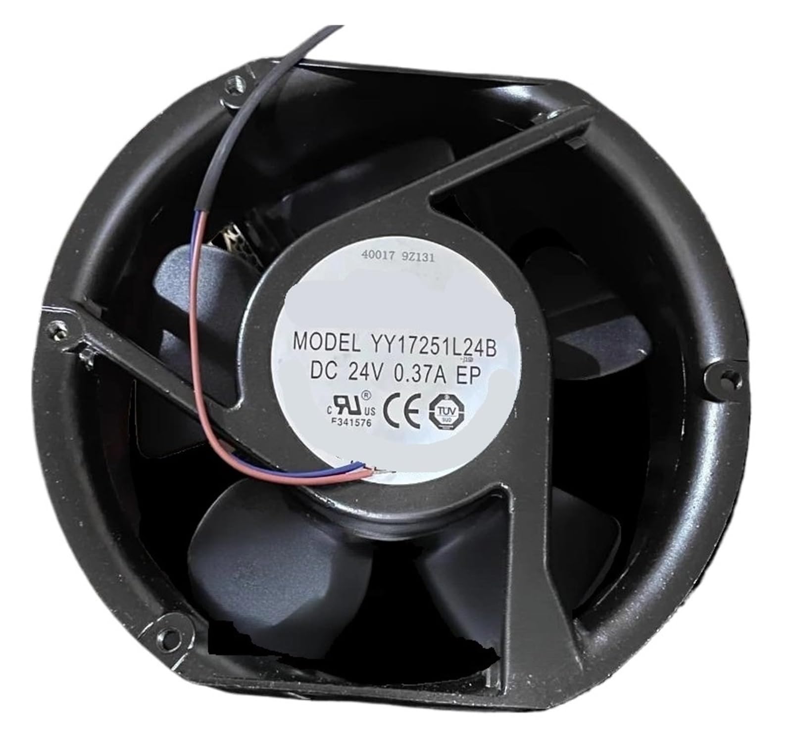 Lzikkgki One Color Yy17251l24b Dc 24V 0.37A 172X172x51mm 2-Wire Cooling Fan