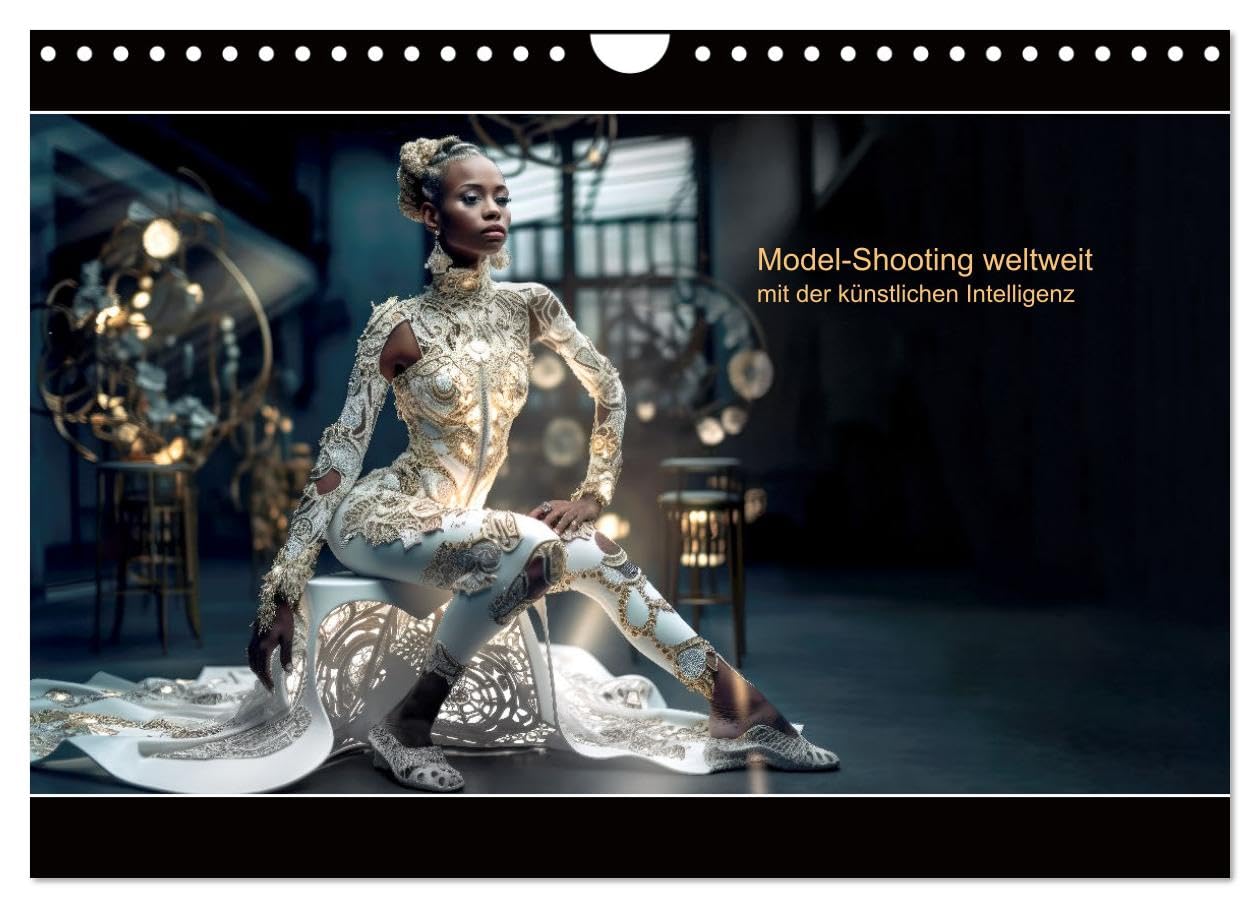 Model shoot worldwide with artificial intelligence UK-Version (Wall Calendar 2026 DIN A4 Landscape), CALVENDO 12 Month Wall Calendar — image 1