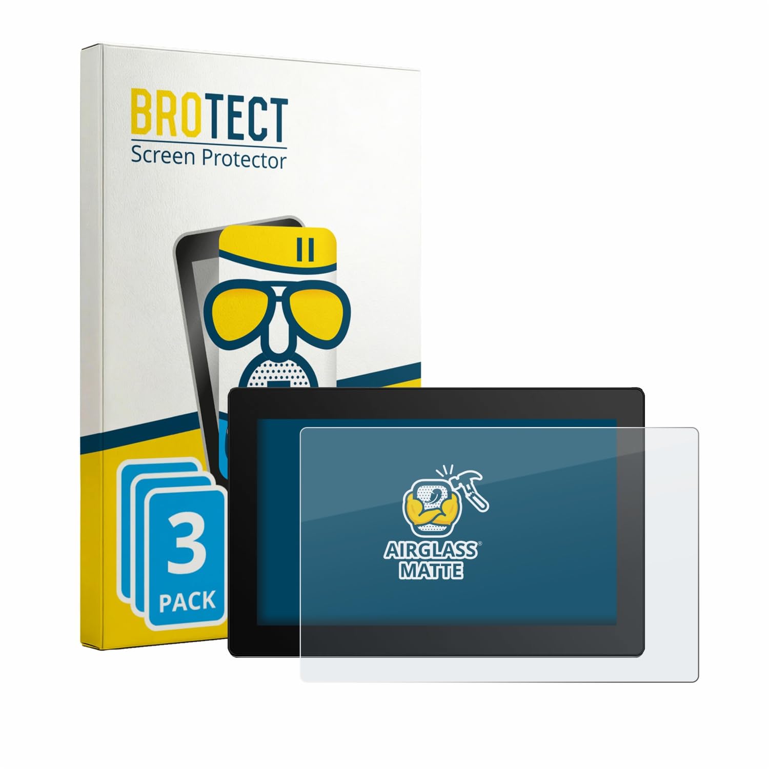 brotect Pellicola Vetro Opaca per Gaomon PD1621 (3 Pezzi) Protezione Schermo [Anti-Riflesso, Durezza 9H]