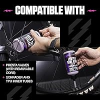 Vista 4 de Muc-Off Sellador de tubo interior sin complicaciones de pinchazos, 10 onzas líquidas, sellador de reparación de pinchazos de tubo de bicicleta