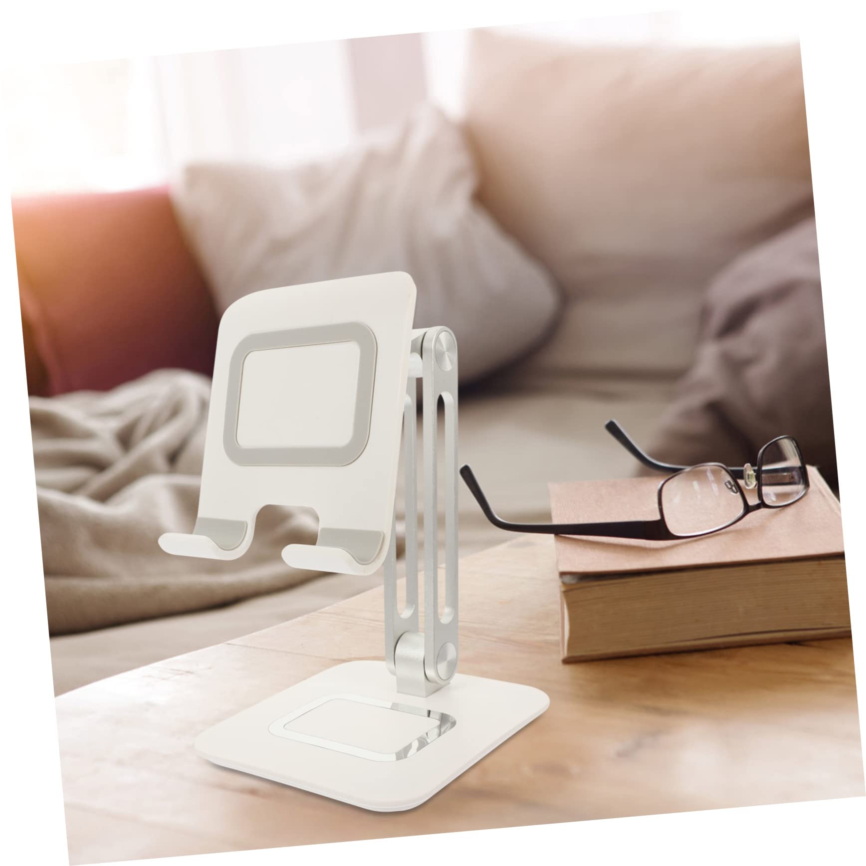 Supporto per Telefono Regolabile e Pieghevole Base Antiscivolo per Smartphone Tablet ed Reader