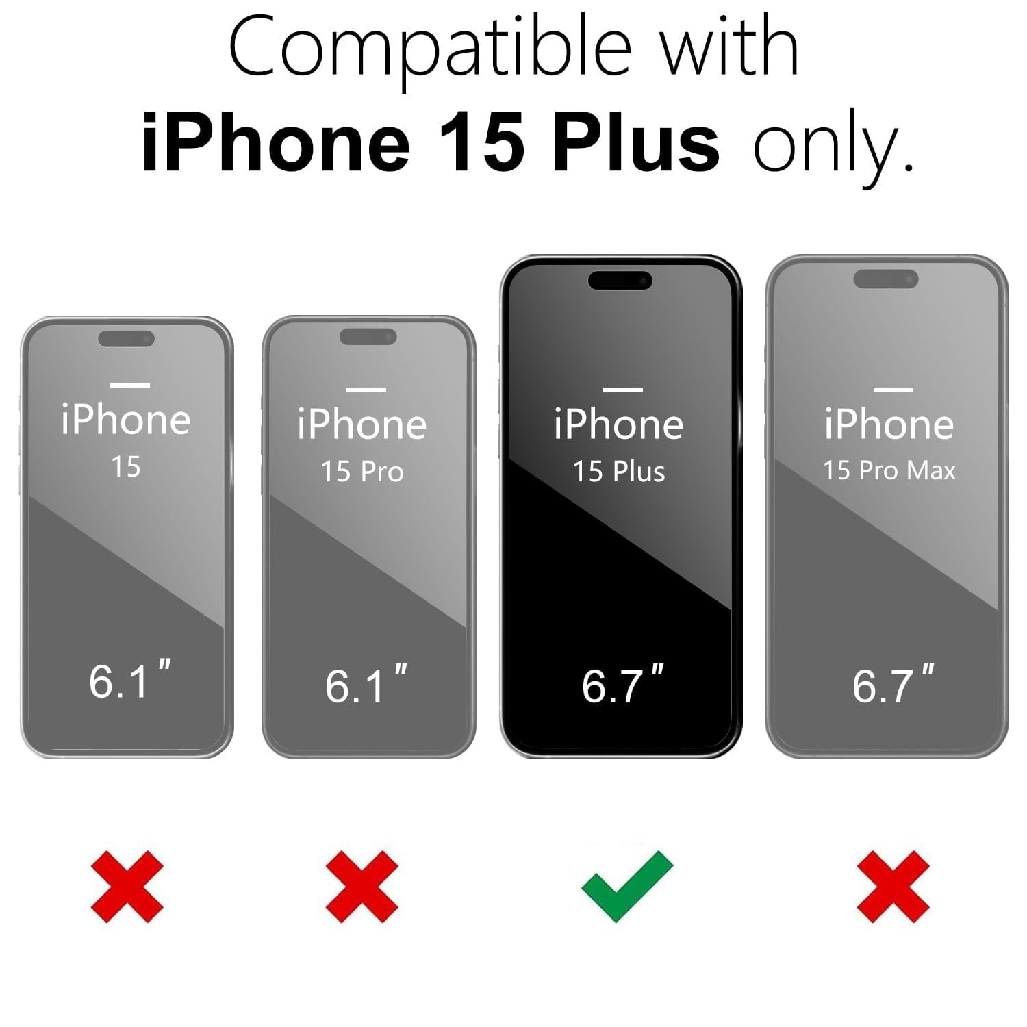 oakxco Funda magnética transparente para iPhone 15 Plus, compatible con carga Magsafe, funda protectora delgada para 15 Plus, a prueba de golpes, silicona suave TPU y policarbonato duro, arena rosa