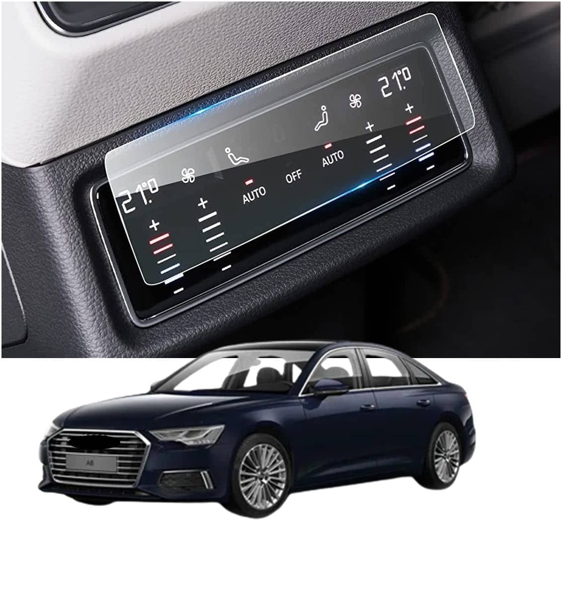 Screen Protector Compatible With Audi A6 Back AC Car Accessories Touch Screen AC Panel Screen Guard (Company Fitted) (2019) - 10.1 INCH-image-16
