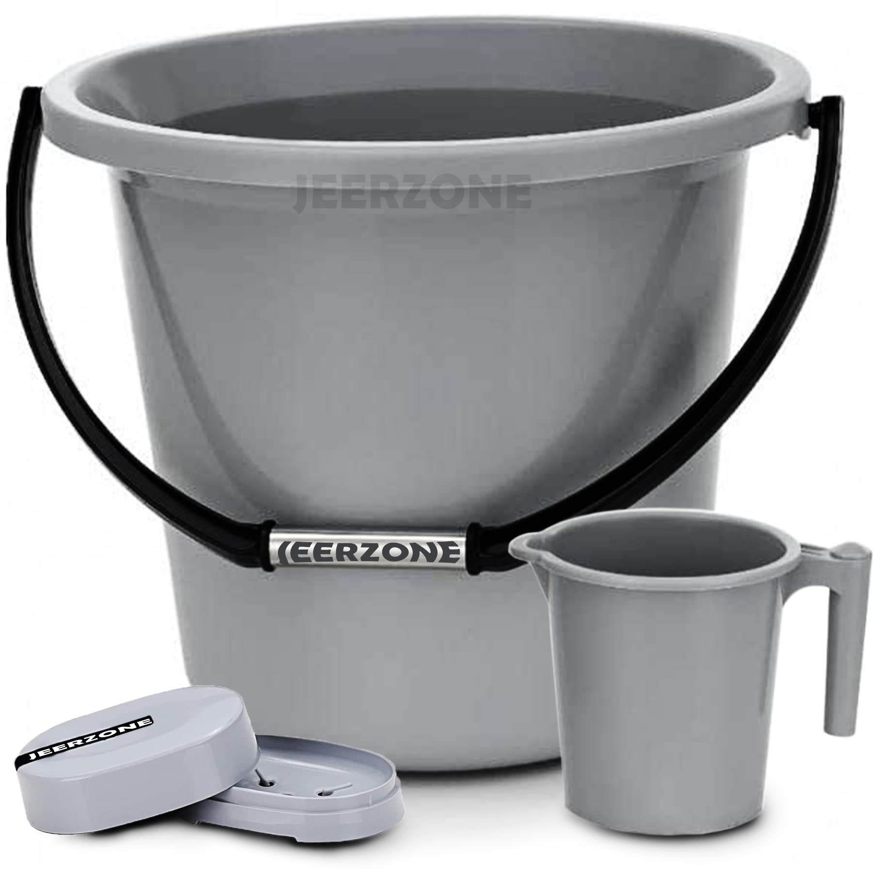 See full amazon price history chart for JEERZONE 20 LTR Heavy Duty Sturdy Bucket and Plastic Durable Long Lasting Strong and Sturdy Bathroom Mug (1.5 L, Grey) (Gray Round Combo) JEERZONE 20 LTR Heavy Duty Sturdy Bucket and Plastic Durable Long Lasting Strong and Sturdy Bathroom Mug (1.5 L, Grey) (Gray Round Combo) (B0B676K71F) Amazon Price History, Amazon Price Tracker
