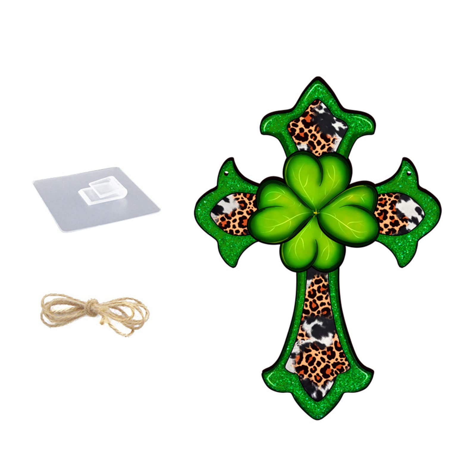 Elnwnnkc St Patrick ' s Day Wall Ornaments Wood Signs Hanging Decor Wall Sign Wood Hanging Pendants for St Patrick ' s Day ' Sign