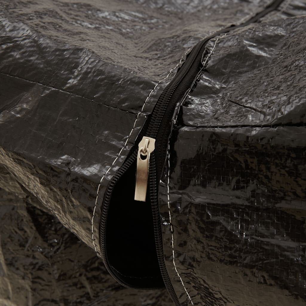Borsa per cuscino da giardino, 135 x 40 x 55 cm, impermeabile, resistente ai raggi UV, in polietilene robusto per terrazze ed esterni