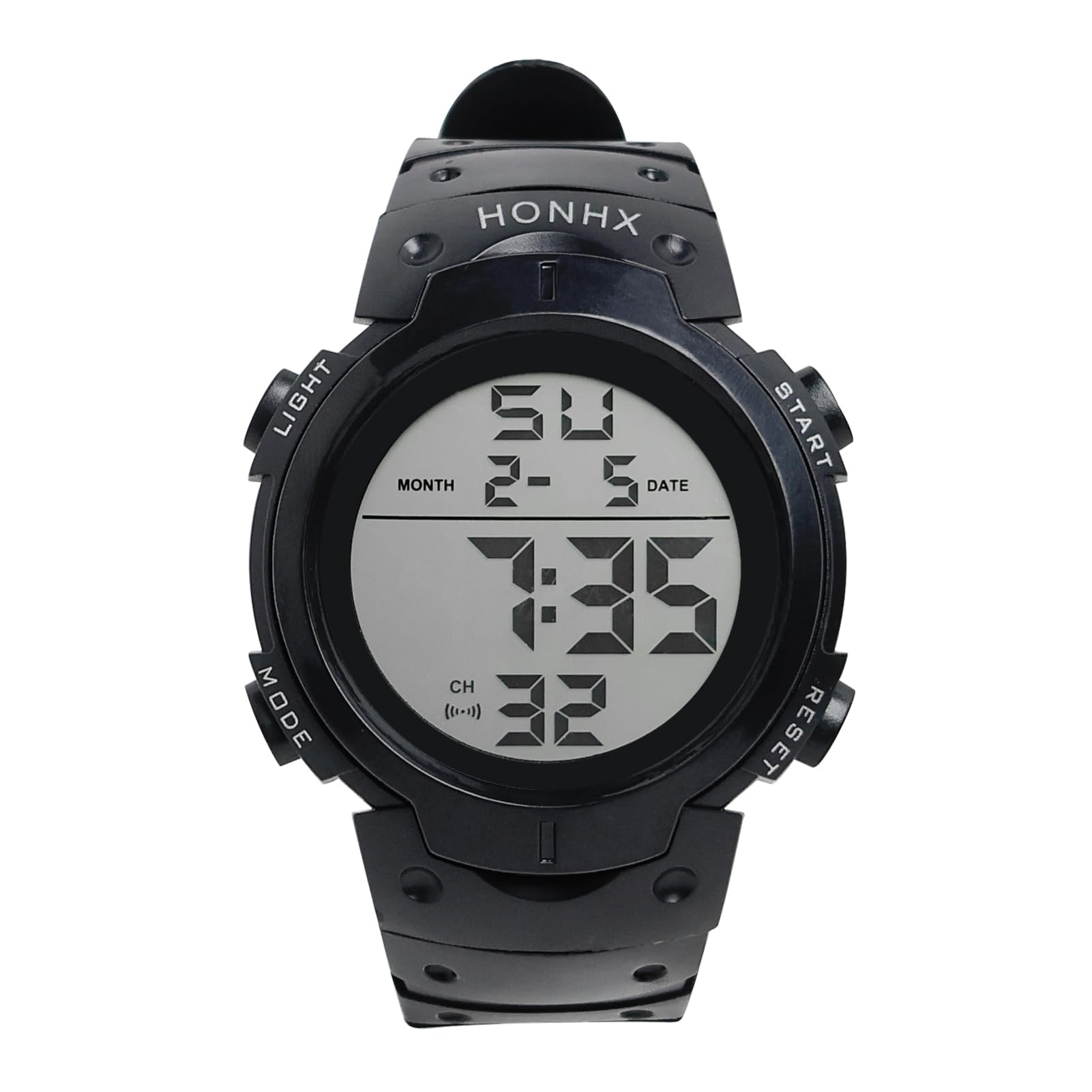 Black Waterproof Referee Watch Stopwatches Match Officials Digital Wrist with Alarm/Timer LED Backlight Big Face Stopwatch for Running Training Football Referee Competition Outdoor Activities Sports