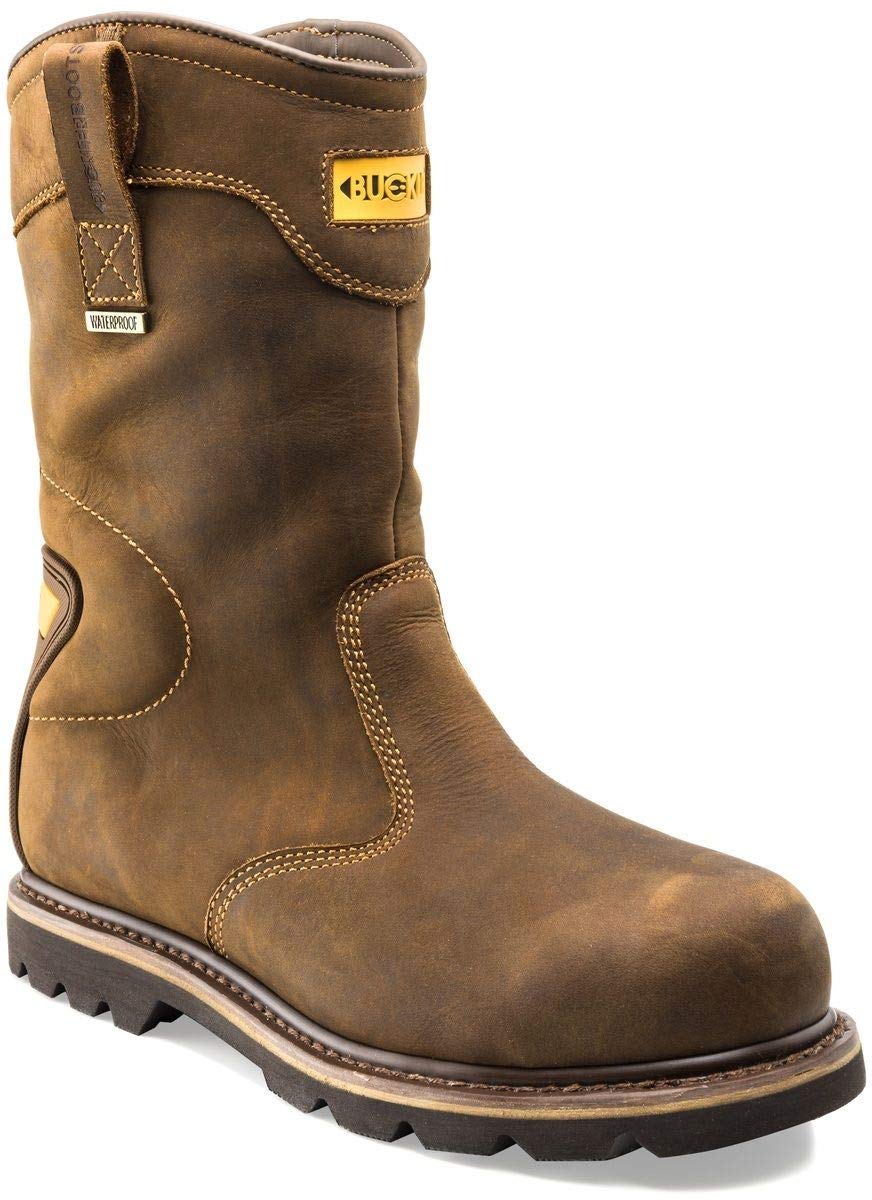 Buckler B701SMWP Steel Toe & Midsole Work Boot Size 13 Brown